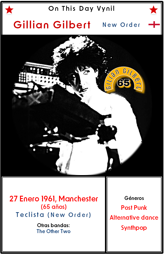OnThisDayVinyl's tweet photo. Tal día como hoy…
nació hace 65 años #GILLIAN_GILBERT,teclista del grupo inglés #NEW_ORDER. Está casada con el baterista #Stephen_Morris
#OTDV
🎵Love Vigilantes - Live  Koseinenkin Hall, Tokyo (1 mayo 1985)
@gillian_gilbert
@neworder https://t.co/GKPNZhbqRa