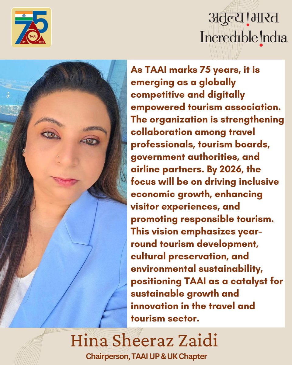 As TAAI marks 75 years, it is emerging as a globally competitive and digitally empowered tourism association. The organisation is strengthening collaboration among travel professionals, tourism boards, government authorities, and airline partners.
