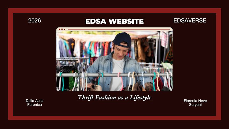 Do you like thrifting? Thrifting is more than just buying second-hand clothes, it’s a lifestyle. ✨
👉 Click here to read more
edsa-unair.com/2026/01/thrift…