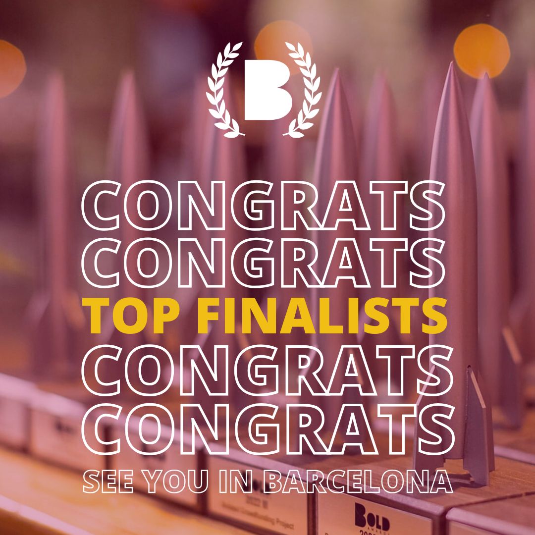 Bold_Awards's tweet image. Excitement is in the air!

The Top Finalists of BOLD Awards VII are officially revealed. 👉 bold-awards.com 

BIG Congrats for making this far. See you all in Barcelona. ✨

#beBOLD #BOLDAwards #BOLD7