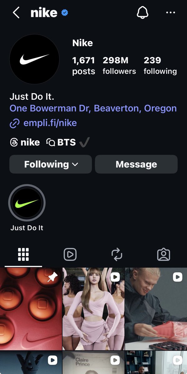 Nike’s main global page rarely features K-pop idols. Right now, Lisa is on it. That tells you everything 🥰

#LISAxNikeSKIMS