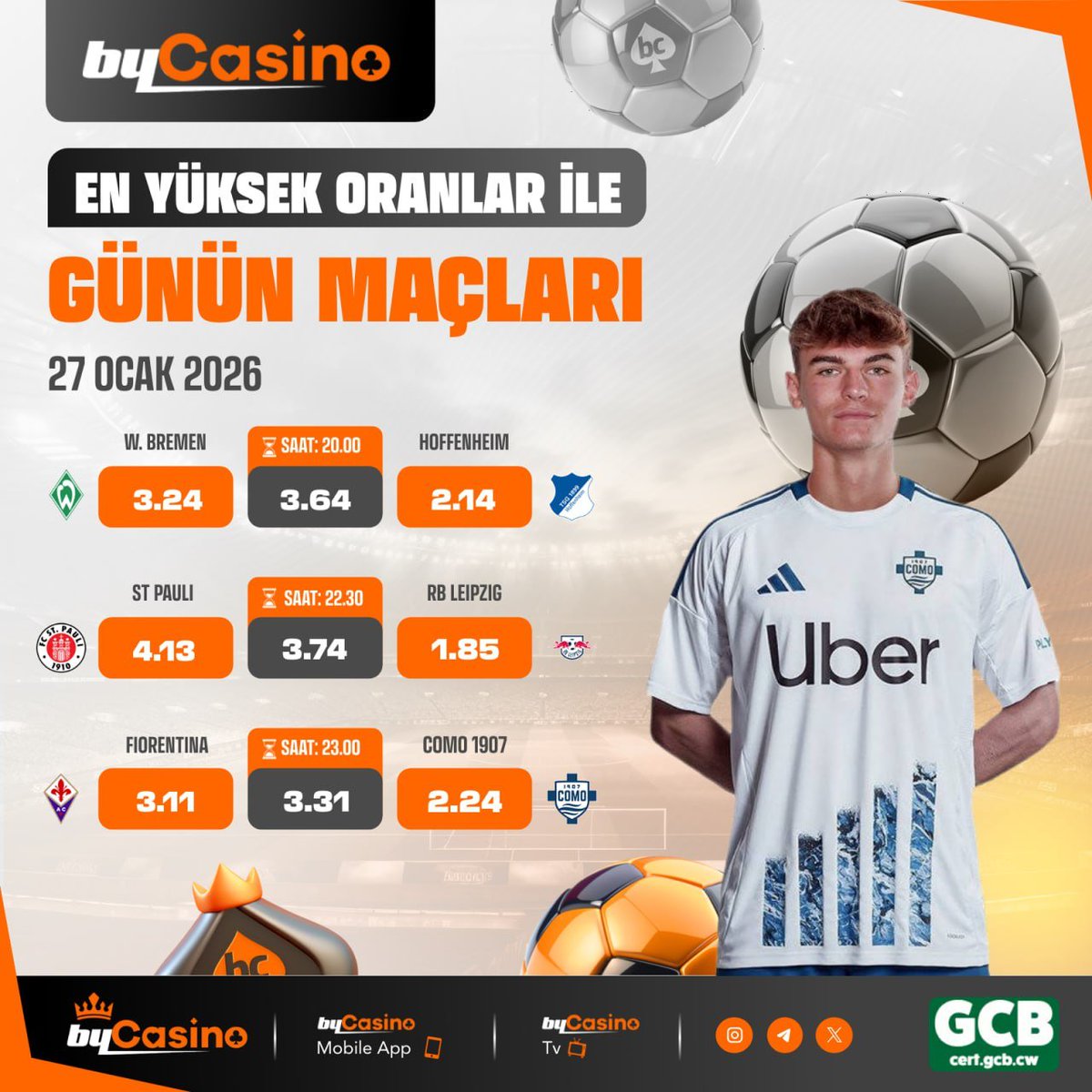 💯 %100 Hoş Geldin Bonusu !

📱 Bahis Düzenleme Seçeneği İle Bahislerin Senin Elinde !

📣cutt.ly/bycasino2026

🤑Hızla Katıl Ve Kazananlardan Ol! 

📺 Bycasinotv İle Kesintisiz HD Maç Yayını! cutt.ly/bycasino2026?i…