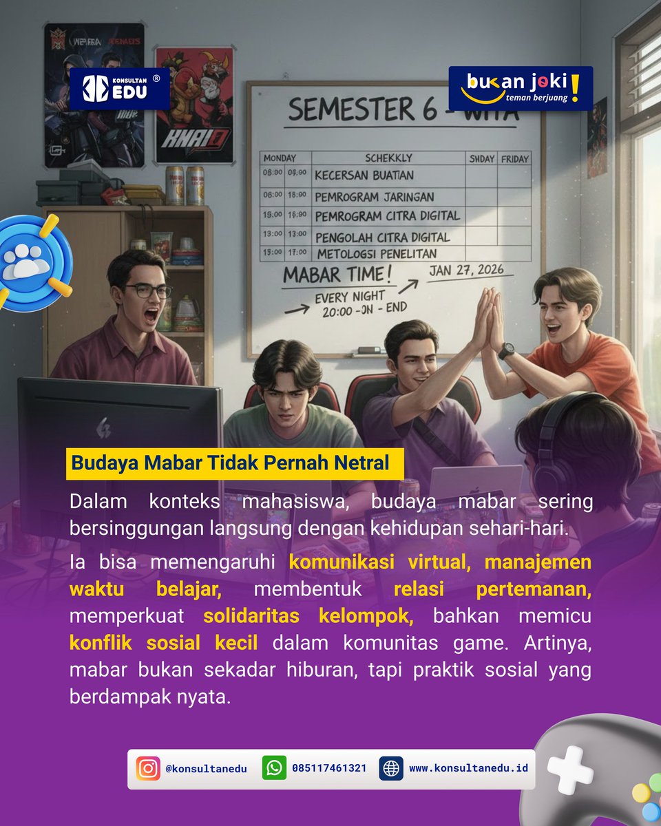 Konsultanedu's tweet photo. Kalau cuma main game doang tapi nggak ada hasil akademik yang bagus buat otak? Uninstal aja gamenya! 😎 https://t.co/BHhvsXKmW7