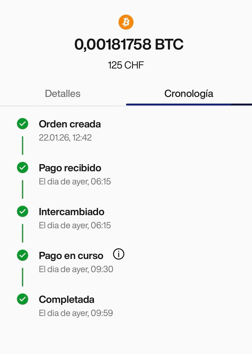 Segunda semana invirtiendo en Bitcoin directamente a mi hardware wallet. Lo  hago a través de @relai_app para mí la mejor forma de comprar tanto en 🇨🇭  como en 🇪🇸. Si usas mi