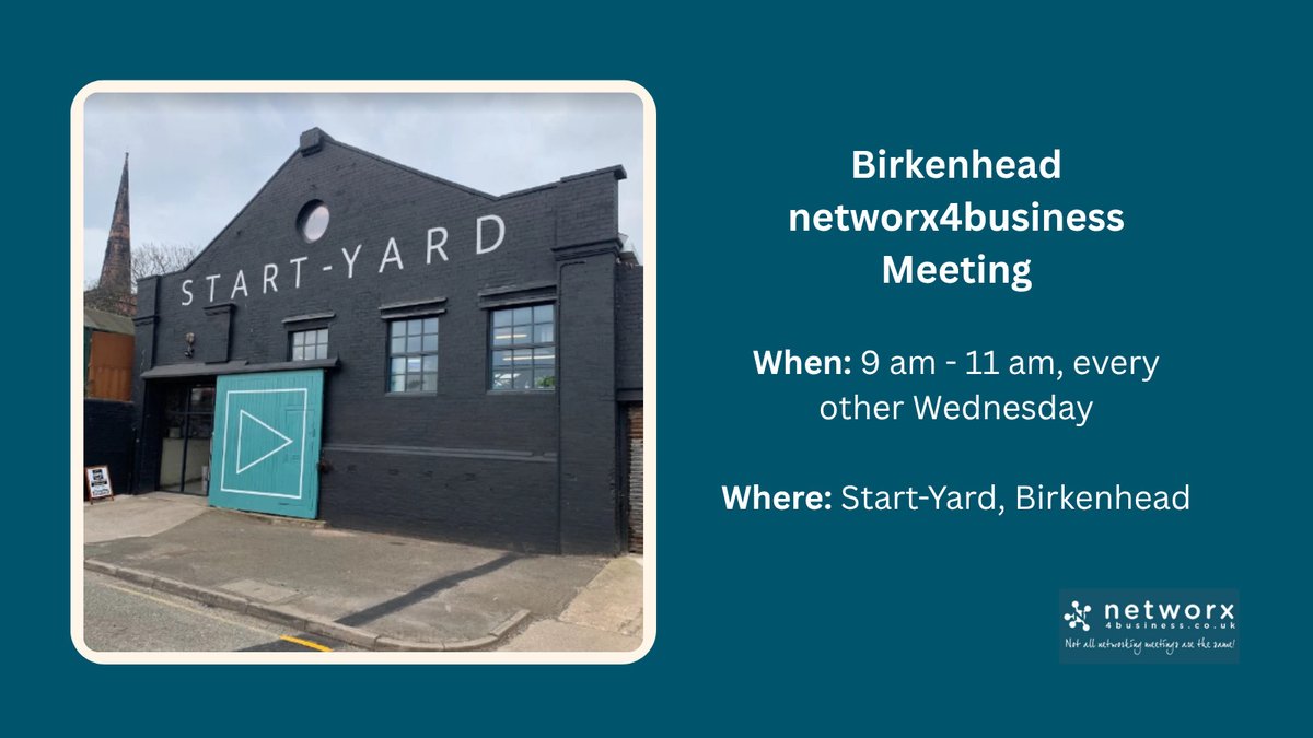 Have you been embracing January, or are you dreaming of warmer Spring days?   

We’ve got just the thing to recharge your day.

Join us on the 28th of January at Start-Yard, Birkenhead (CH41 5JA).

Come for the brew, stay for the business chat  

To book  networx4business.co.uk/birkenhead/