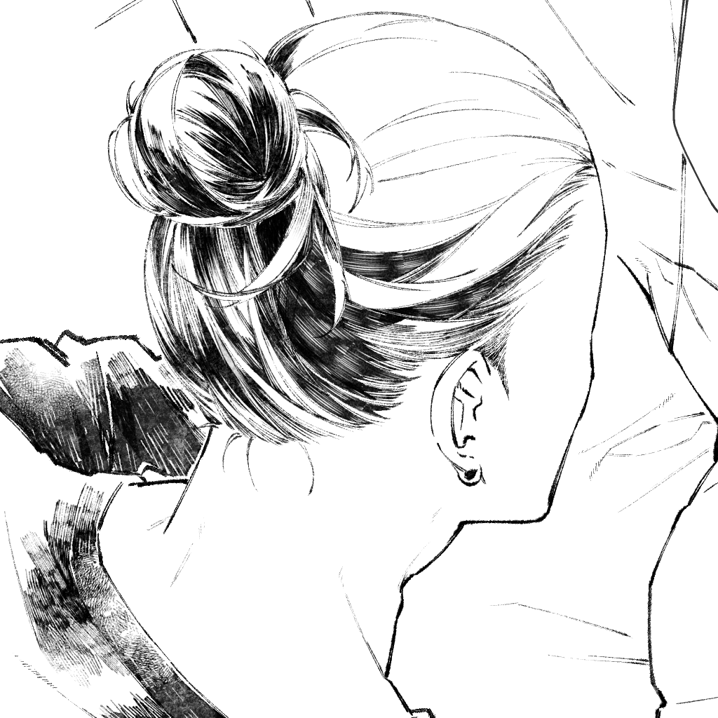 進捗。
黒髪ベタは楽しい…✨
思う通りに進められてませんが頑張るるる