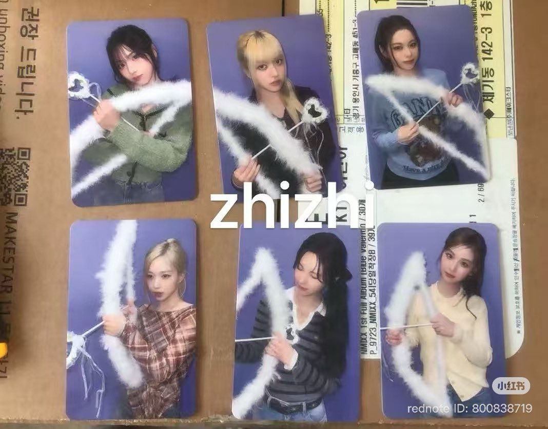 NMIXX BlueValentine makestar くま トレカ 6枚 NMIXX MAKESTAR トレカ