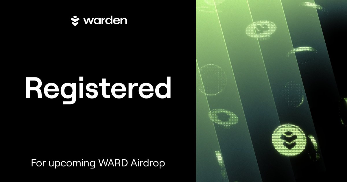 mminttsst's tweet photo. Just secured my place in @wardenprotoco’s airdrop 🛡️ Their proactive approach to threat prevention is exactly what the Web3 space has been needing. https://t.co/2zODP3K54z