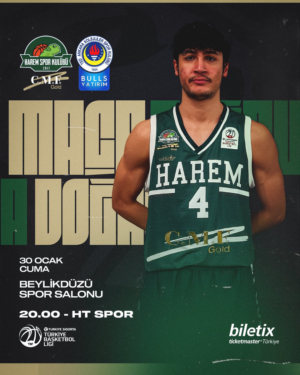 HaremSpor's tweet photo. #GAMEWEEK21
Türkiye Sigorta Türkiye Basketbol Ligi'nin 21. Haftasında evimizde Bulls Yatırım TED Ankara Kolejliler’i konuk ediyoruz.
🏀 Türkiye Sigorta TBL 21. Hafta
🆚 Bulls Yatırım TED Ankara Kolejliler
📆 30 Ocak 2026 Cuma
⏰ 20.00
📍 Beylikdüzü. S.S.
🎫 @biletix
📺 HT Spor https://t.co/glWry0fgpA