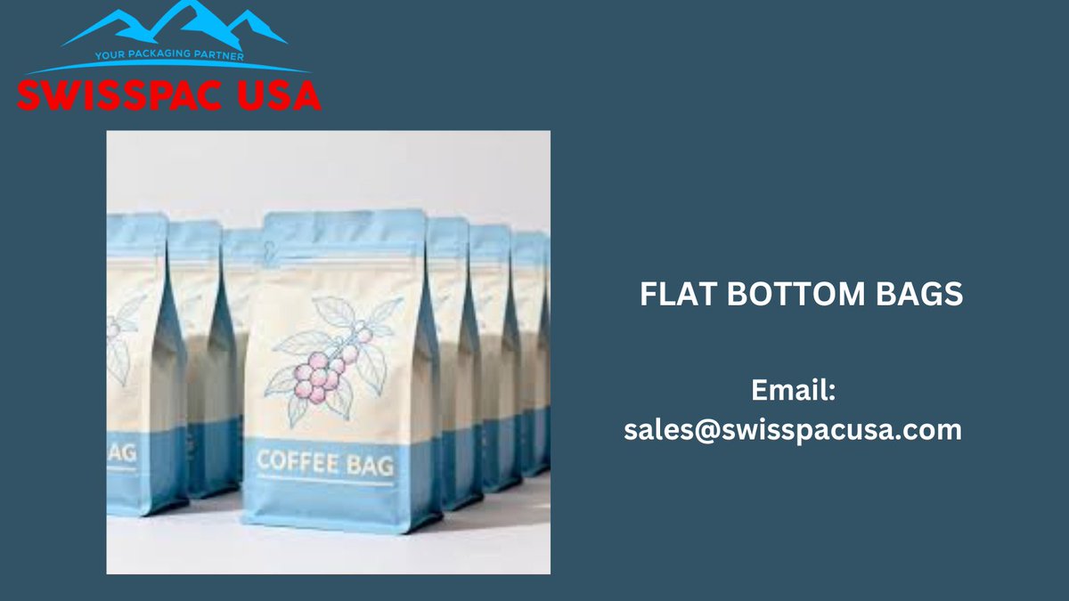 SwissPAC2's tweet image. Our #flatbottombags offer superior stability, premium appearance, and efficient storage. Ideal for coffee, snacks, grains, and more.
swisspacusa.com
sales@swisspacusa.com
#flatbottom #flatbottombags #flatbottompouches #flatbottompouch #innovation #brand