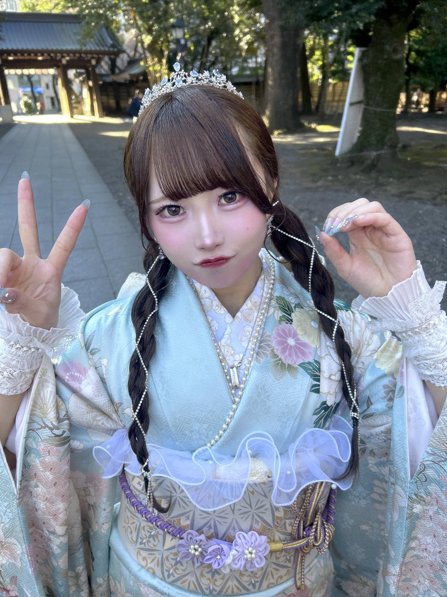 れなぴ20歳のお誕生日ということで❕ リクエストを頂いた振袖を着たれ