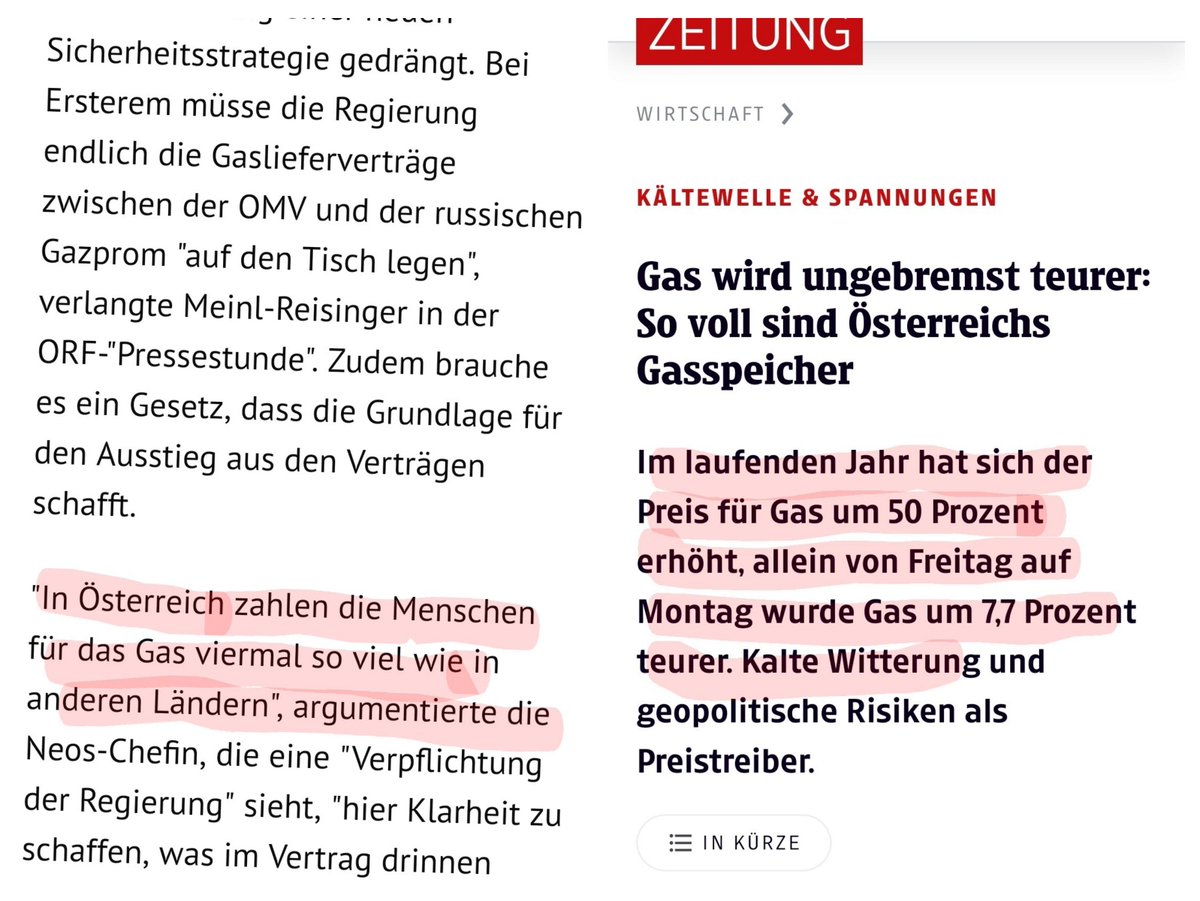 Früher ist es mir gar nicht so aufgefallen, dass ich für Gas gleich viermal so viel bezahle, als meine Freunde in Deutschland. Erst als mich kluge Menschen wie @reisinger , <a href="/HBrandstaetter/">Helmut Brandstätter MdEP</a>  und Gerhard Roiss  darauf aufmerksam machten, ist es mir wie Schuppen von den Augen