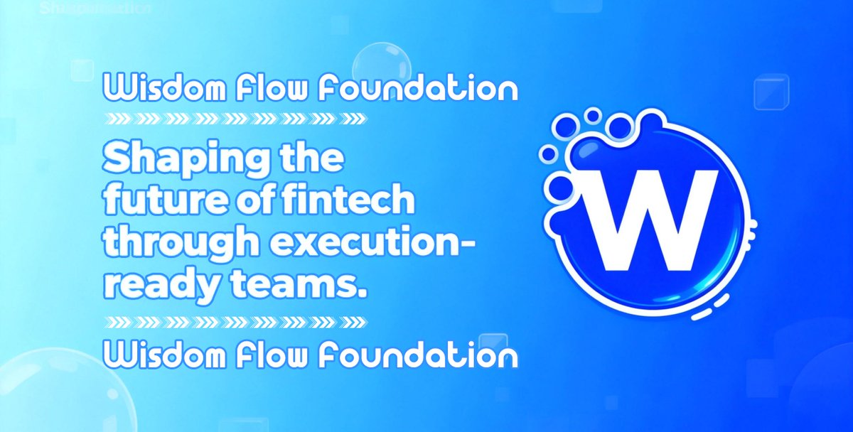 Wisdom Flow Foundation is built around a long-term capital mindset.
We focus on infrastructure, financial primitives, and execution-ready teams shaping the next generation of fintech and Web3 systems.
#WISDOM #LongTermCapital #Web3