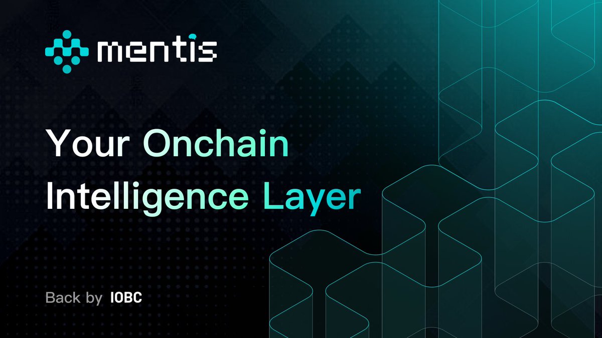 Mentisai_'s tweet photo. Big news 📢  

Mentis is backed by @IOBC_Capital.
We're building the Onchain Intelligence Layer — making onchain data to clear next steps.  

Backed by the best. Building for the future. https://t.co/bI976S1NBw