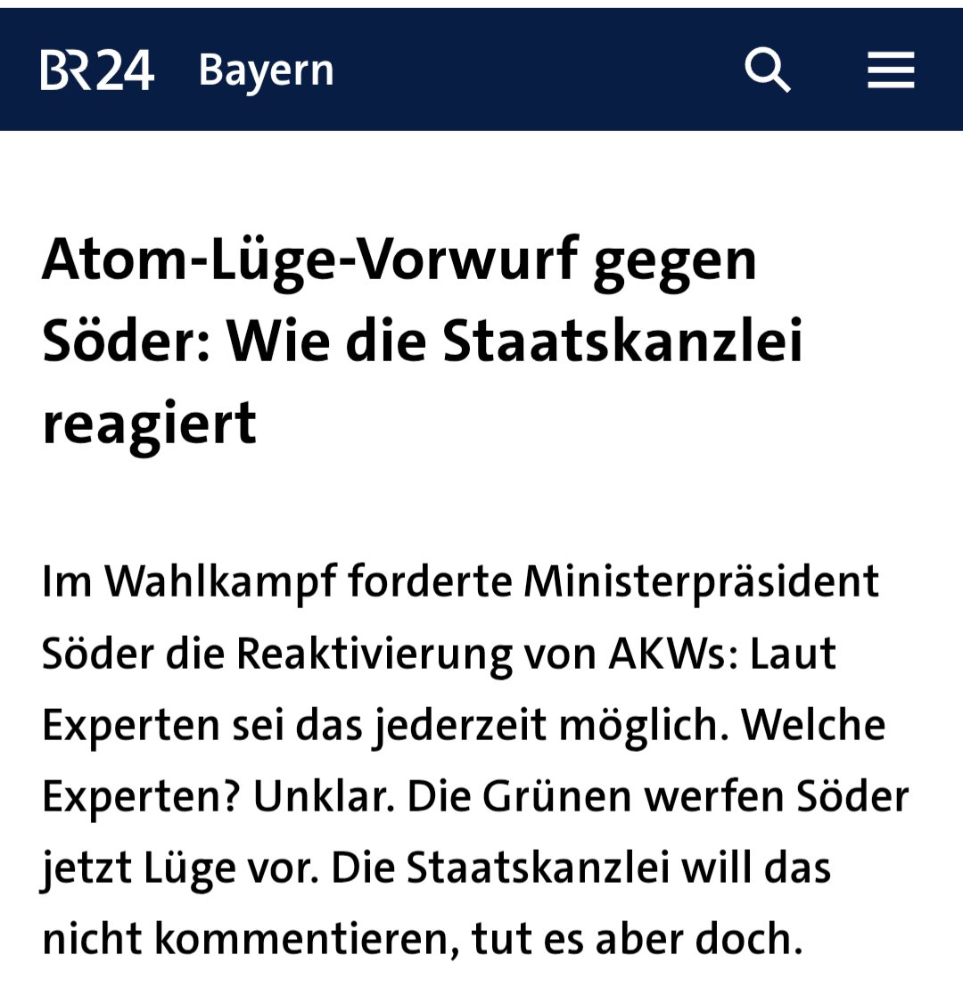 Die Union hat beim Atomausstieg 2011 fröhlich mitgemacht, 10 Jahre regiert, dann pünktlich zur Amtsübernahme der Ampel ihre Liebe zur Atomkraft wiederentdeckt und nach der Wahl 2025 sofort wieder verloren
Warum merken deren Wähler nicht, dass damit nur Grünen-Hass geschürt wurde?