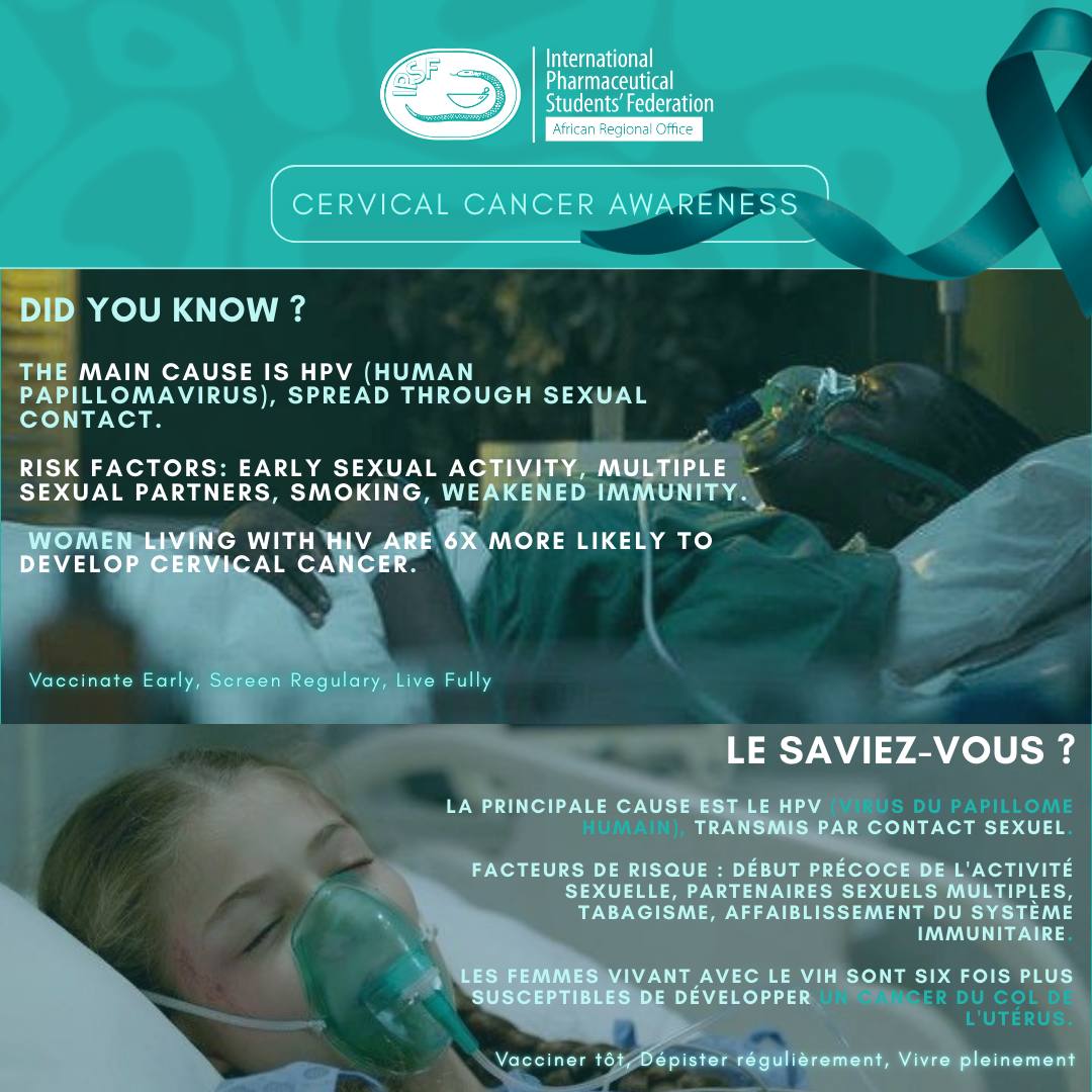 IPSFAfRO's tweet photo. 𝐉𝐨𝐢𝐧 𝐭𝐡𝐞 𝐦𝐨𝐯𝐞𝐦𝐞𝐧𝐭 𝐭𝐨 𝐞𝐧𝐝 𝐂𝐞𝐫𝐯𝐢𝐜𝐚𝐥 𝐂𝐚𝐧𝐜𝐞𝐫. 🌍💪

Cervical cancer is preventable, treatable, and beatable. 
Swipe through to learn how we can make a difference together through vaccination and screening.
​Vaccinate early. Screen regularly. https://t.co/ln8O6iA3xC
