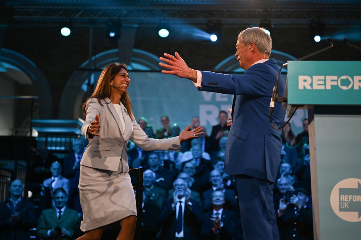 raelbrav's tweet image. Yesterday was a huge day that I have been waiting for a long time. Seeing Suella take this step and join Reform UK filled me with pride and resolve.