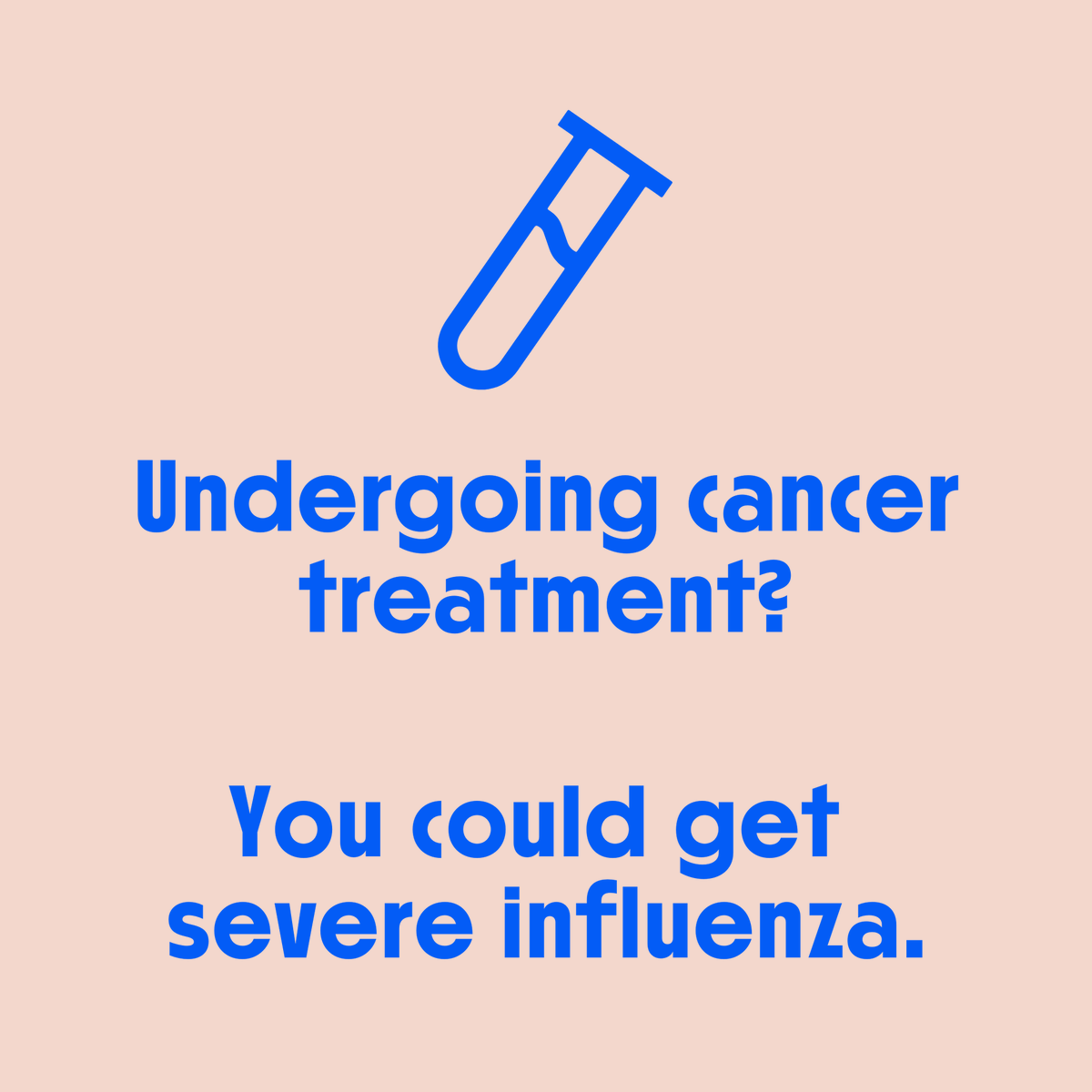 WHO_Europe's tweet photo. Undergoing cancer treatment?
You could get severe influenza.
Schedule your flu vaccination soon - #LikeOnlyYouCan https://t.co/dPNkozwdxr