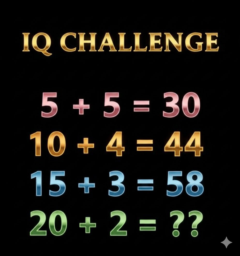 If you can solve this in 5 seconds, your IQ is off the charts! 🧠🔥
