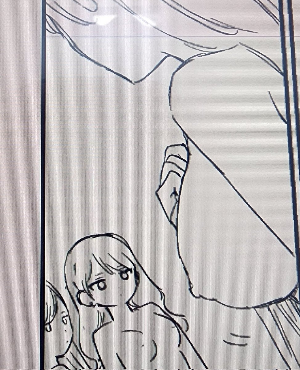 下書きおわり🙌(委員長の胸しか見てないかりんとユカ) 