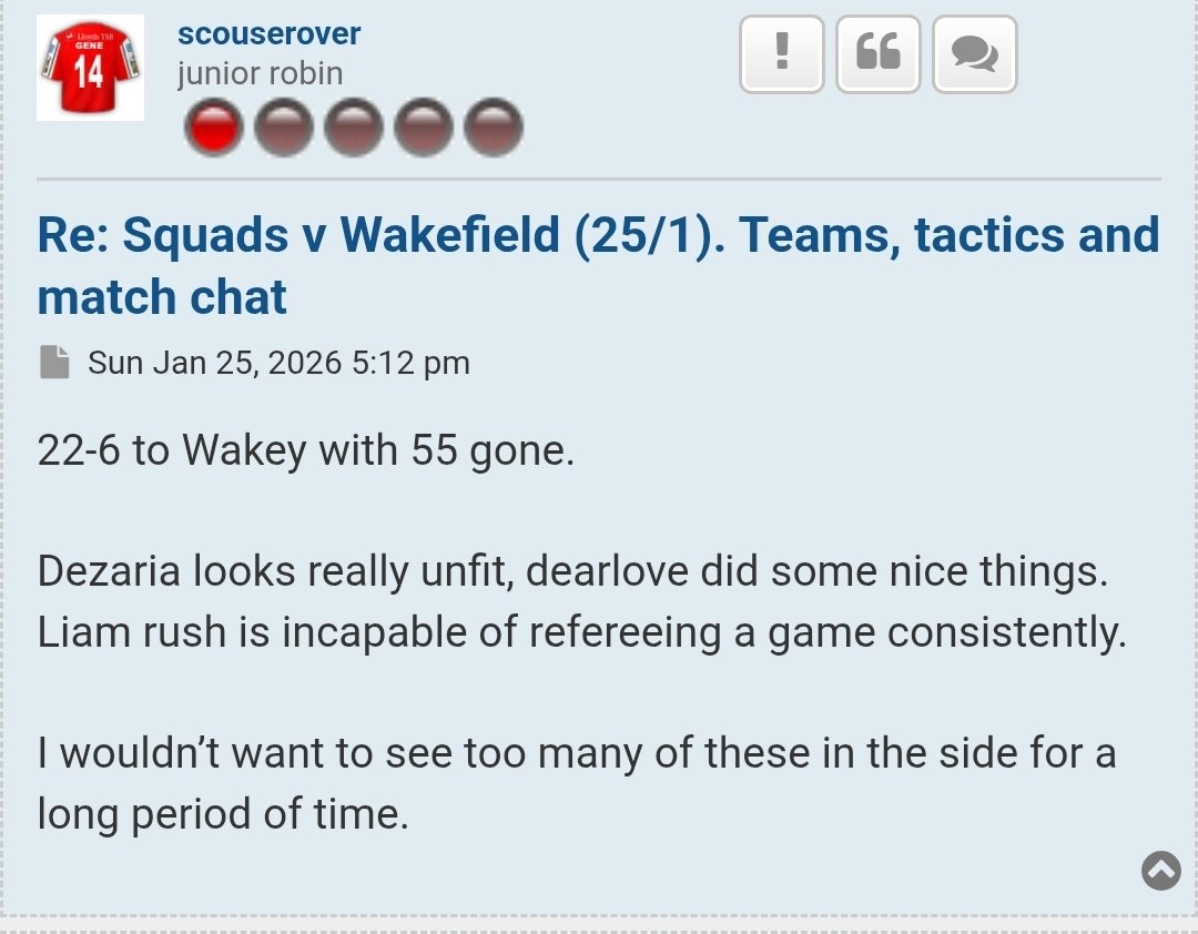 RattledRobin's tweet image. Imagine hitting the panic button before Round 1. 😭 

The Robins' secret forum is absolute gold right now—calling out players’ fitness and written off the season after 55 minutes of a friendly. It’s going to be a long, long year in East Hull. 📉
#RattledRobins