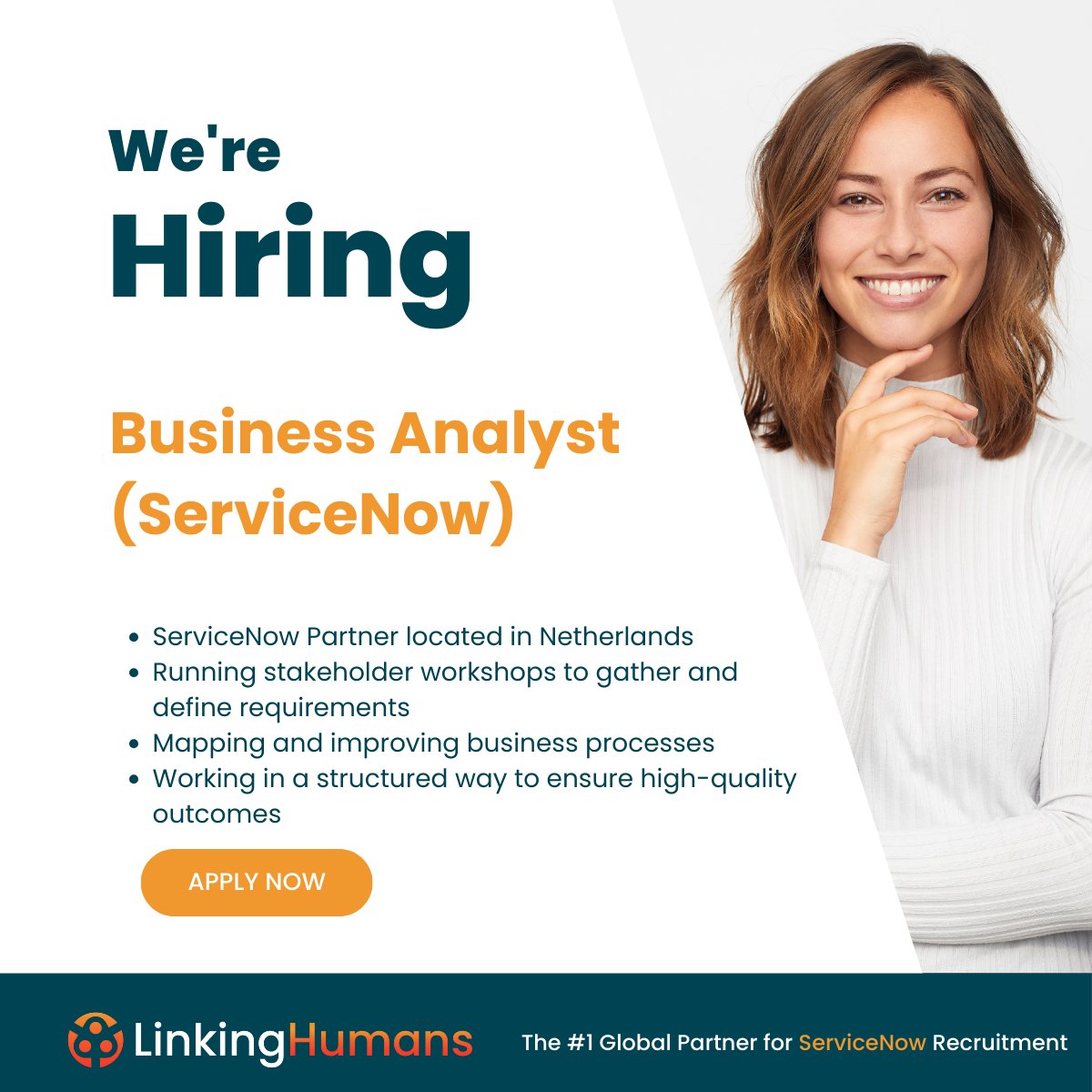 LinkingHumans's tweet photo. π Now Hiring: Dutch-Speaking Business Analyst (ServiceNow)
Interested or know someone who might be?
π View the role & apply here: https://t.co/QJNrnjjtcp
#Hiring #BusinessAnalyst #ServiceNowJobs #DutchSpeaking #PartTimeJobs #NetherlandsJobs #LinkingHumans https://t.co/9HRbr4vmWj