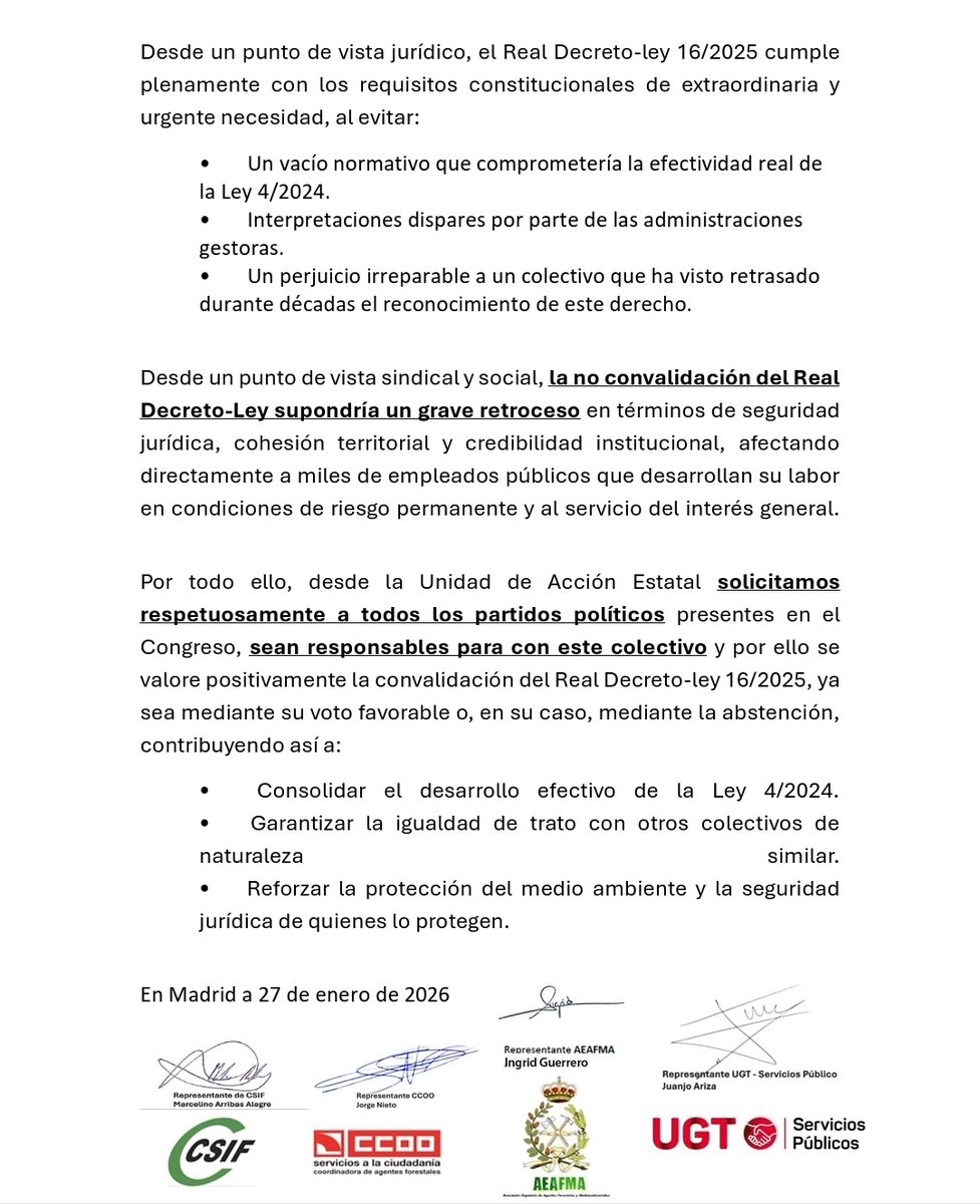 FORESTALES de CCOO tweet media