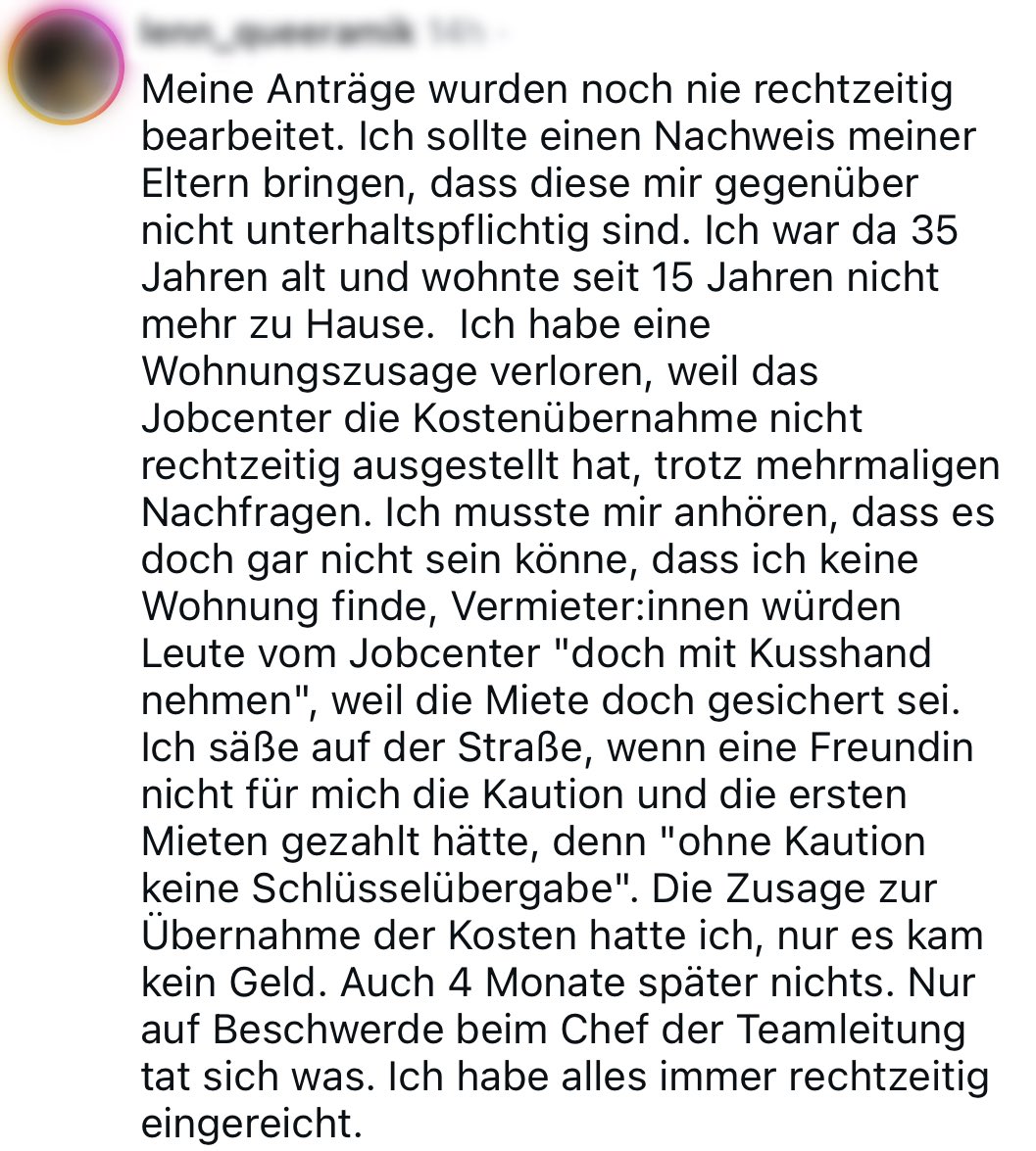 Bärbel Bas: "Wer mitmacht, der hat überhaupt nichts zu befürchten."

Nichts außer die Angst auf der Straße zu landen: