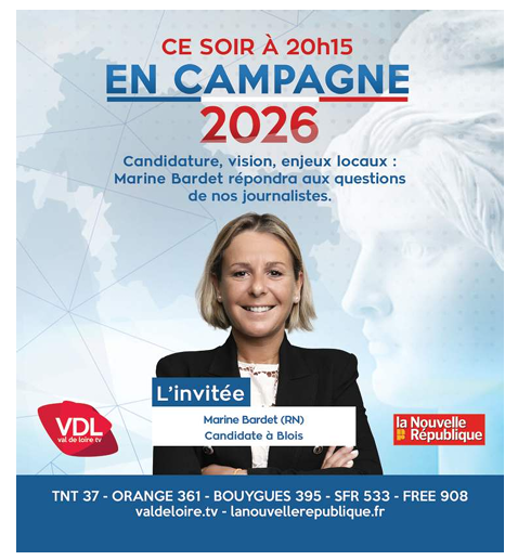 Notre candidate à #AvecvouspourBlois <a href="/BardetMarineRN/">Bardet Marine</a> ce soir sur TV Tours !