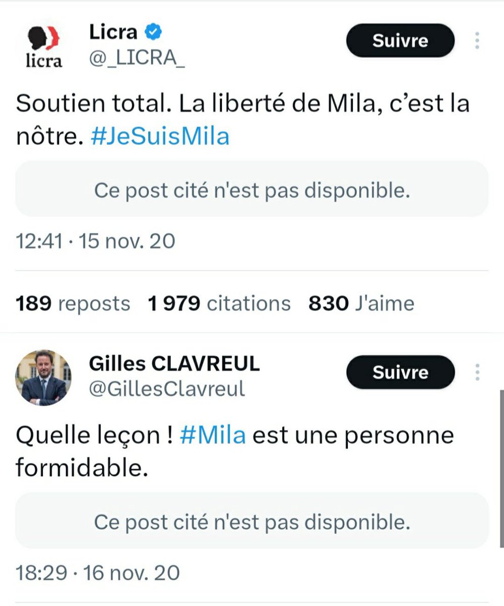 Tant qu’elle s’en prenait aux musulmans et a l’Islam elle avait leur soutient indéfectible et ils parlaient de liberté d’expression mais maintenant qu’elle s’en prend aussi aux juifs, ils se retournent contre elle 😂😂😂.

Une sacré bande de guignols.