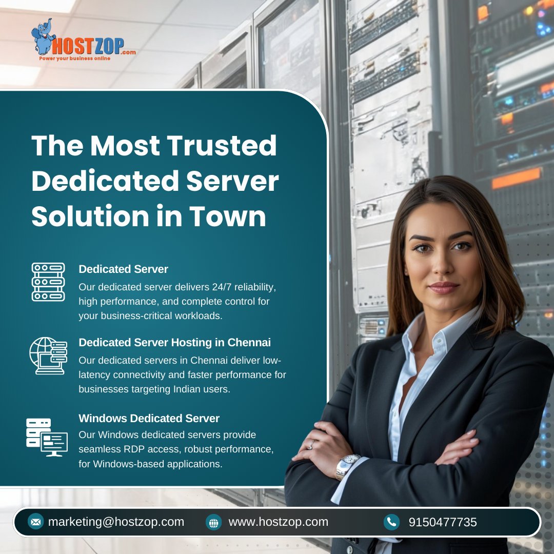 Power your business with high-performance Dedicated Servers from our Chennai data center. Built for speed, security &amp; scalability. 

#DedicatedServer #ChennaiDataCenter #BusinessHosting #StartupIndia #WindowsDedicatedServer