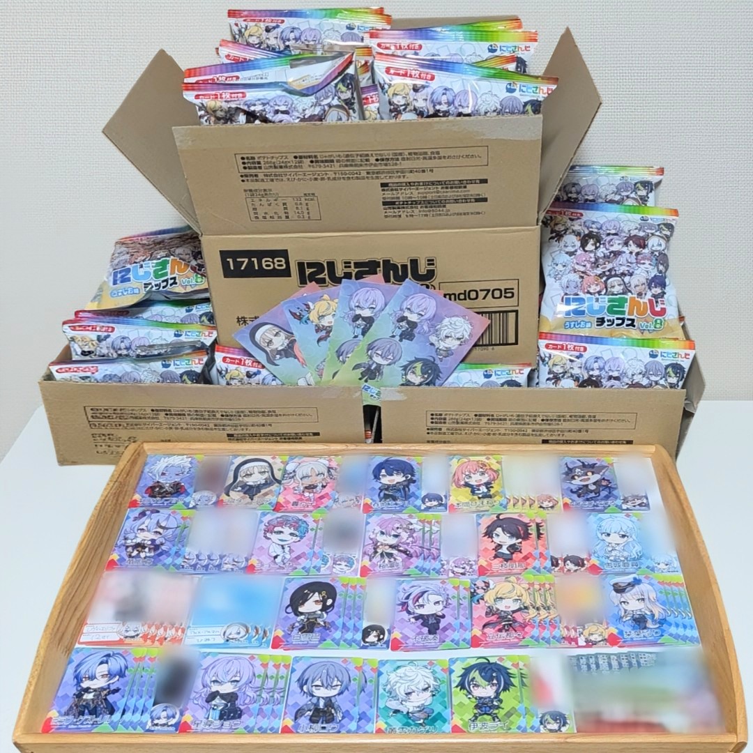 アニメイトとファミマを転々と。。。
こんなに買っても直筆は出ませんでした🙂‍↕️

アニメイト特典には恵まれたので🙂‍↕️
それにしても出てないライバーがいるのが怖いところですね🙂‍↕️

それはそうと最近自引きが弱くなってきています🙂‍↕️
レアは3枚出ました🙂‍↕️