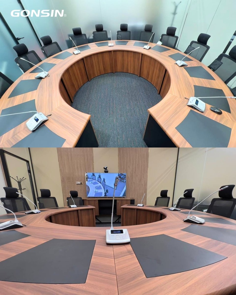 gonsin219588's tweet photo. GONSIN Digital Conference System ya está en funcionamiento en Madankar Bakhtar Company (Irán). 
🎤 Activación por voz
🎥 Seguimiento automático de cámaras
🔊 Audio DSP nítido
👉 Descubre más: https://t.co/MJ1ROAhXUO
#ProAV #DigitalConferenceSystem #CameraTracking #GONSIN https://t.co/ONKaBP1GP8