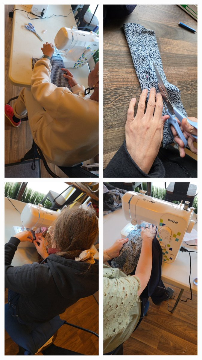 KennyUmeh's tweet photo. Last week (22/01/26) at the Northenden Sustainable Social Sewing - Pioneer House. Participants practiced the skill of making patchwork pants using unwanted scraps saving them from #landfill. #Zerotextilewaste #upcycle #netzero2038 #SustainableFashion #skills @MCCWythenshawe https://t.co/quIfb0mlTc