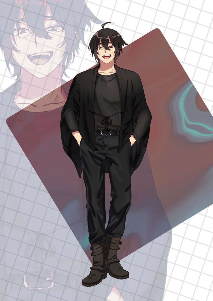 TerrainARTka's tweet photo. [ OC ] Raven Shui'chi; an assassin from Hatanaka clan but he likes to slacks off somewhere to avoid doing his job. 
 Also he's the father of Ren.  

#terrainOCs https://t.co/AEhbwK5bsc