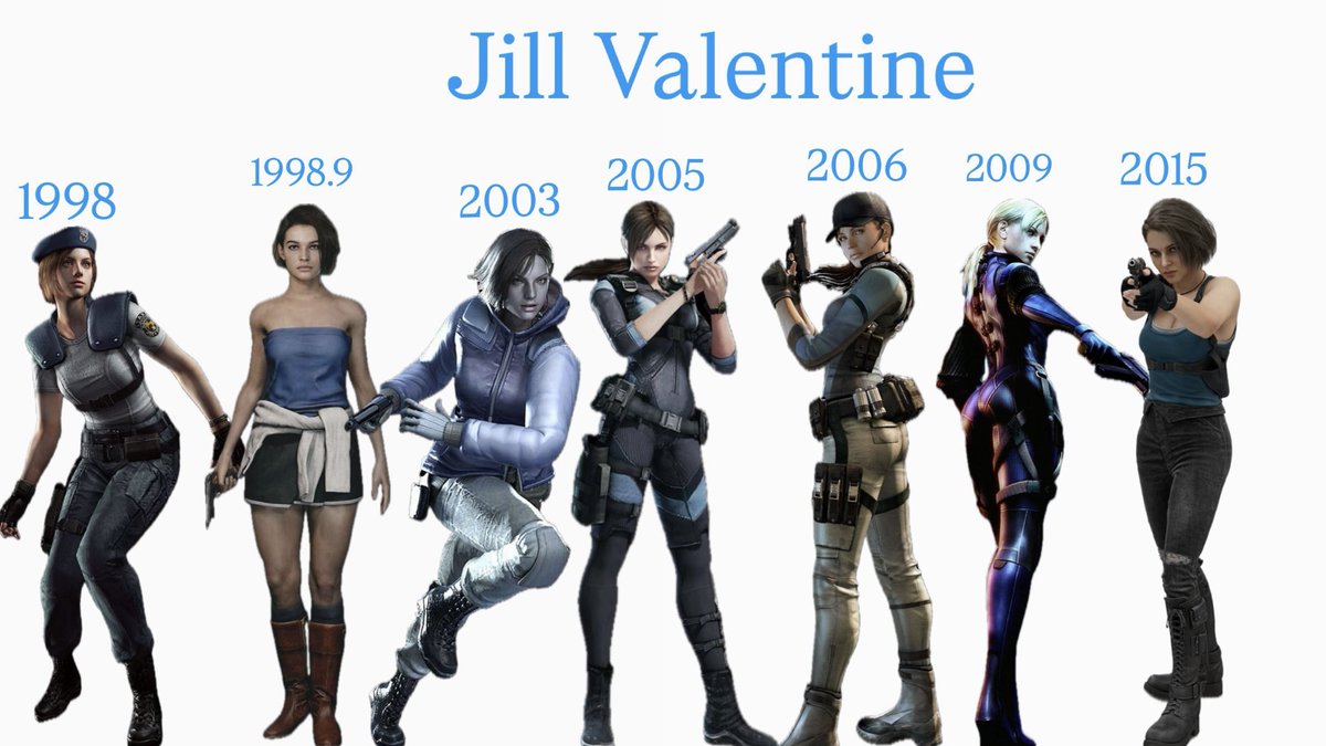 Part 3

皆さんはどの年代のジルが好きですか？

Which era of Jill do you like?

#REBHFun
#JillValentine
#ResidentEvil 
#BIOHAZARD