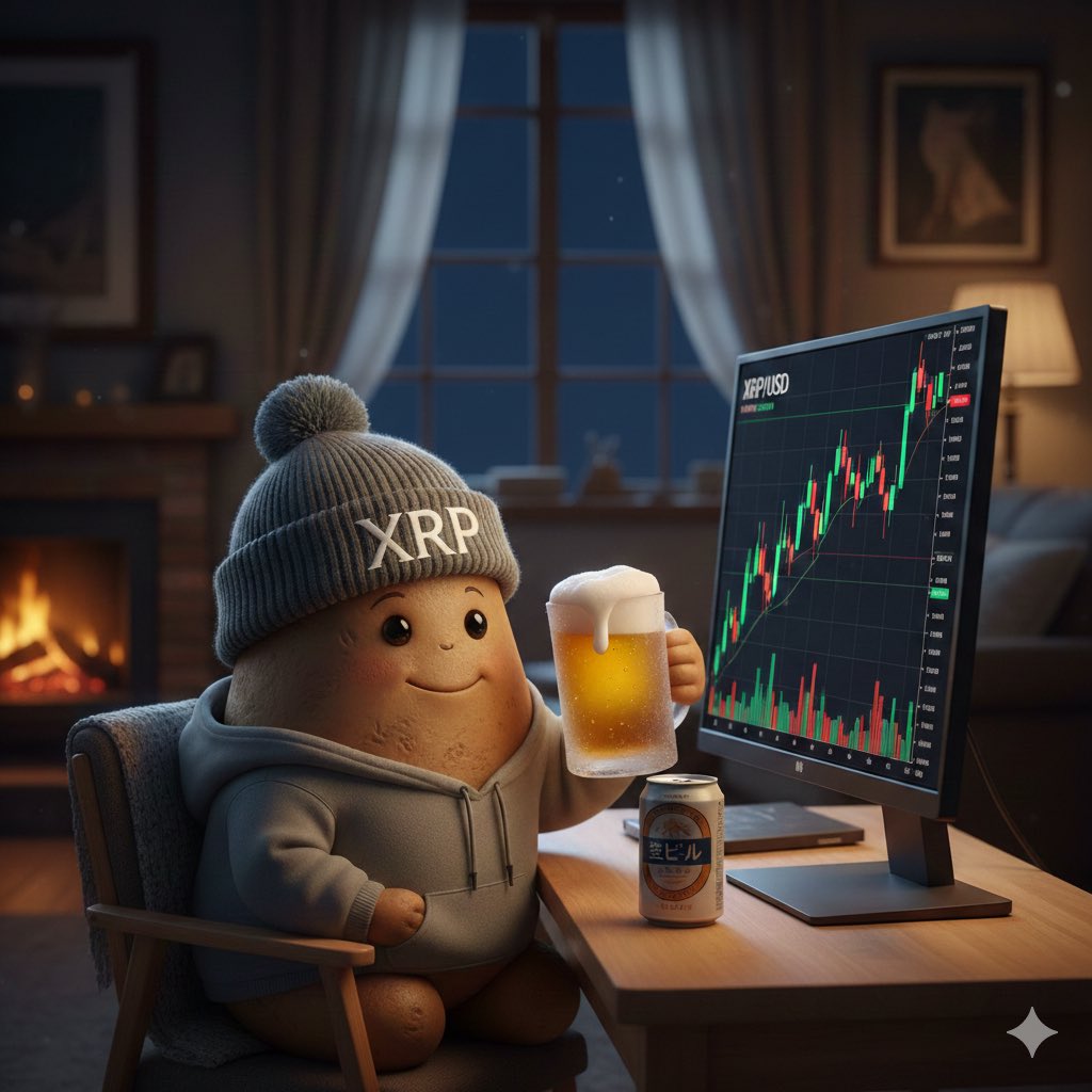 火曜日お疲れ様でした！ あと3日！頑張るぞー！！ 今夜もカンパ～イ🍻😆 楽しく交流と素敵な御縁を 宜しくお願いします🙇‍♂️ 2026仮想通貨Go！Go！  #リップル #XRP 🚀ビットコイン🚀 イーサリアムーーーン🚀🌕