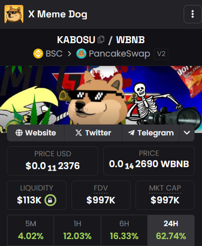 X Meme Dog🔶BNB tweet media