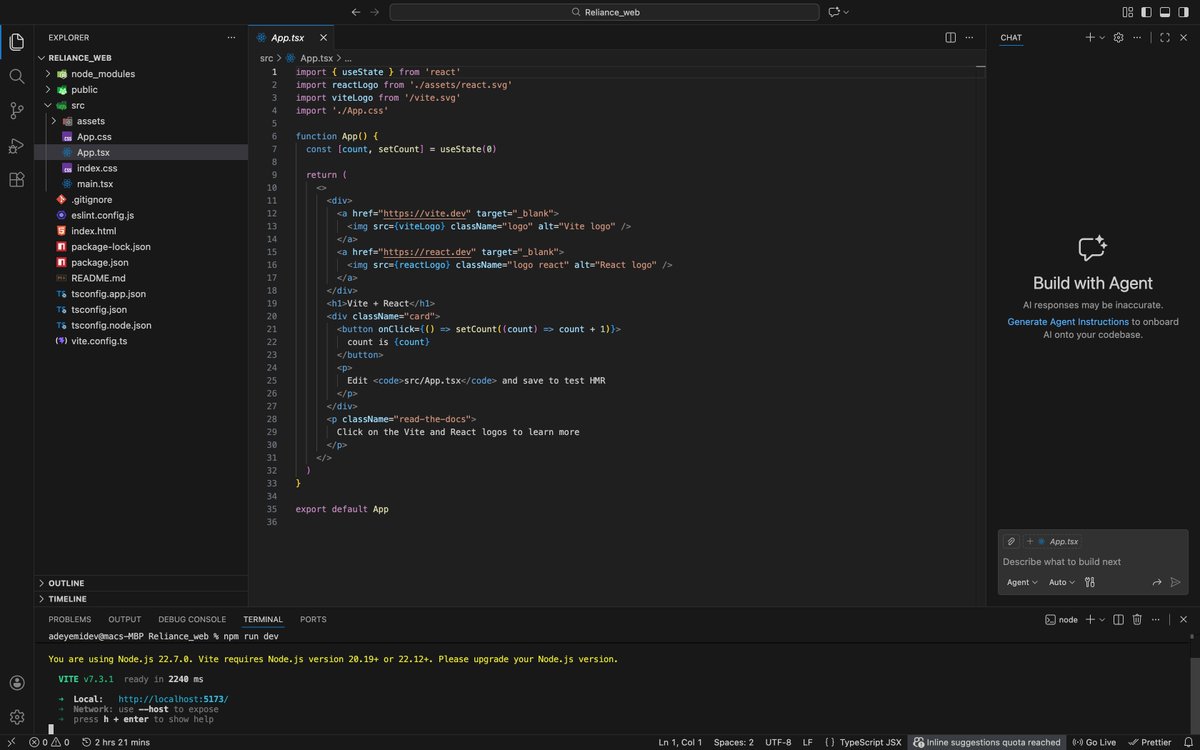 Up and read to code🙂