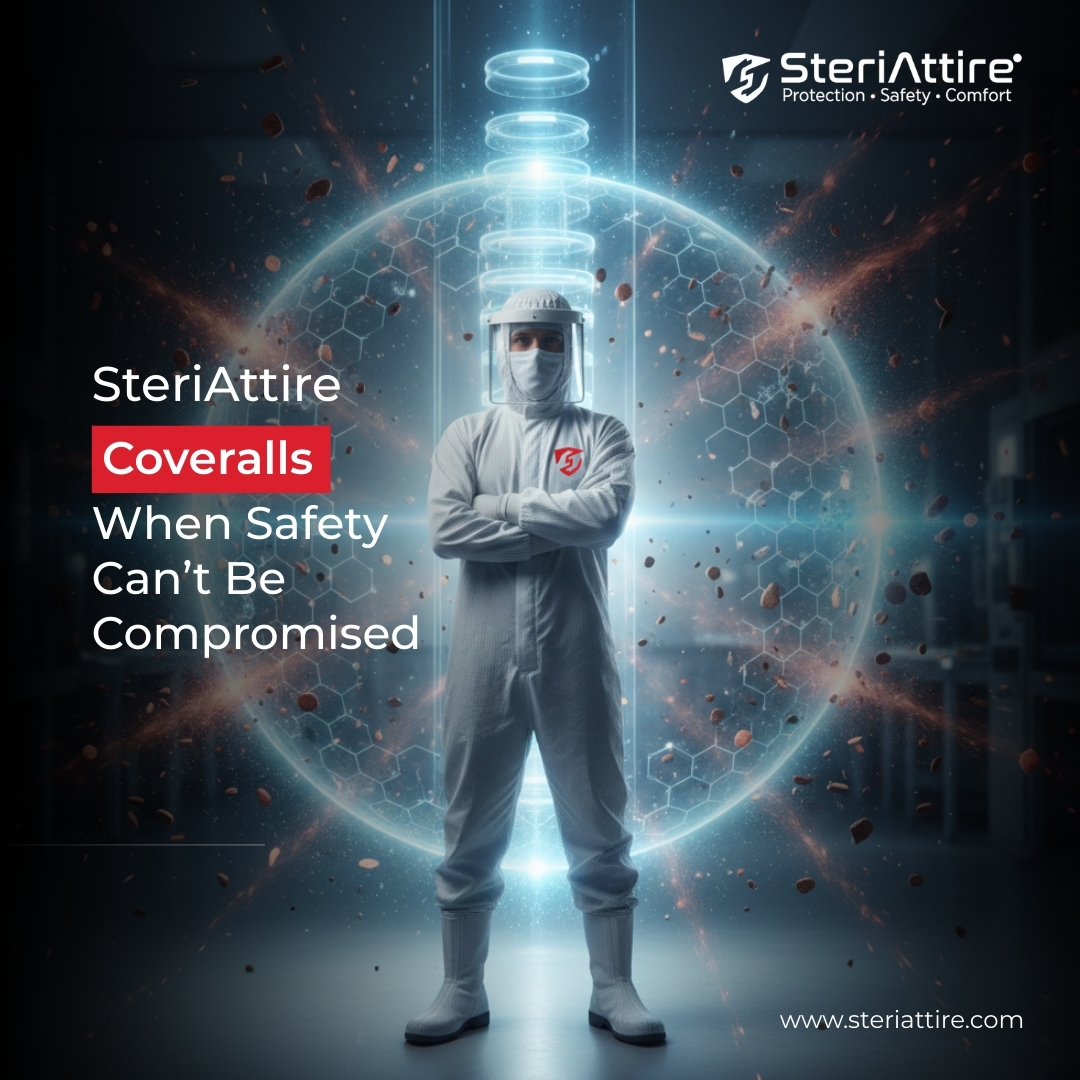 SteriAttire's tweet photo. When safety canโt be compromised, protection must be absolute.
SteriAttire Coveralls engineered for critical environments.
#SteriAttire #ProtectiveCoveralls #SafetyCantBeCompromised #EngineeredProtection https://t.co/WmM84jX0Ps