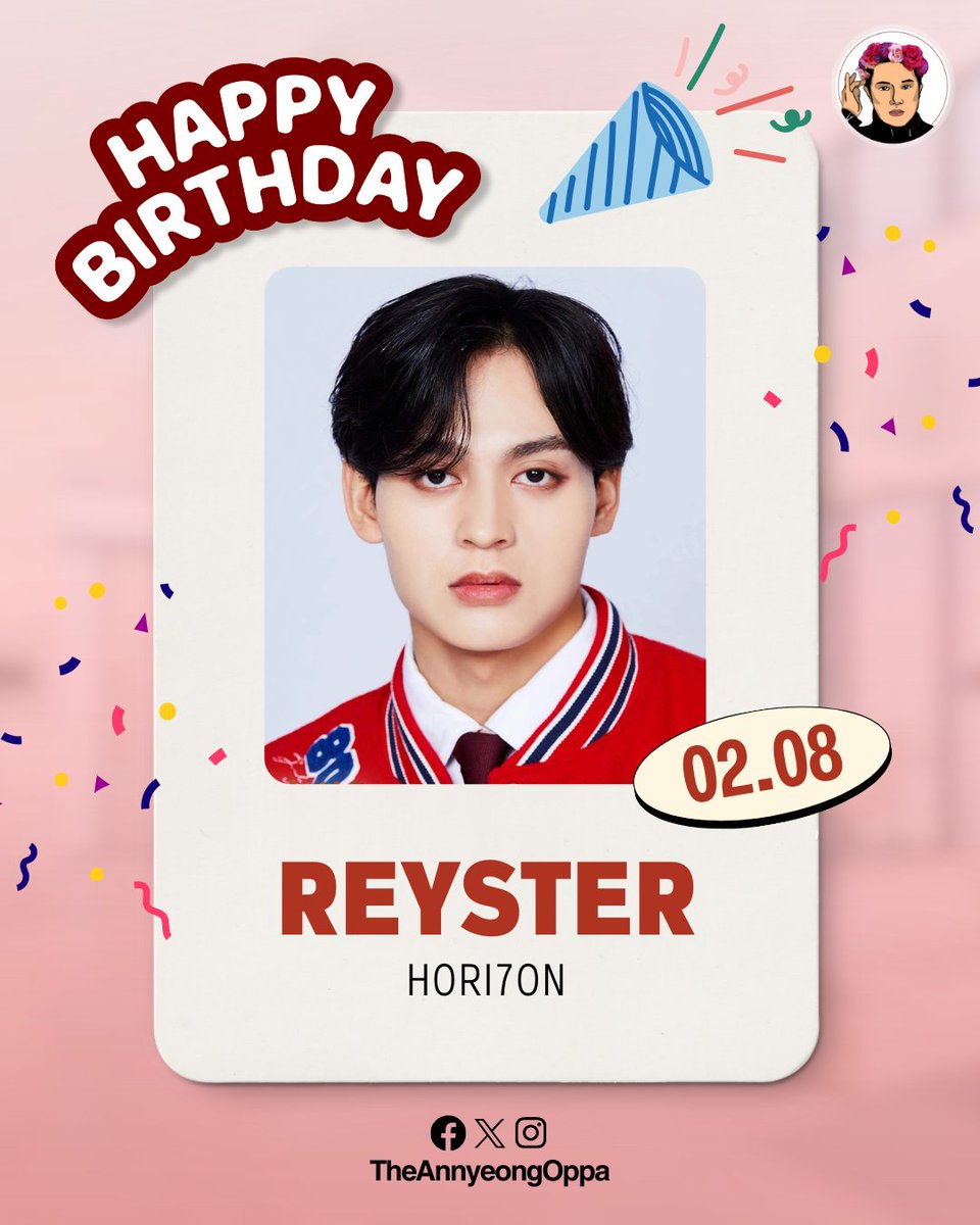 TheAnnyeongOppa's tweet image. ANCHORs, let us celebrate a very special day today! 🥳

Happiest birthday to HORI7ON's Reyster! May this day be filled with unlimited joy and blessings! ANCHORs will always be supporting you! ❤️🎉

Read more about HORI7ON here: annyeongoppa.com/2024/11/02/hor…

#HappyReysterDay