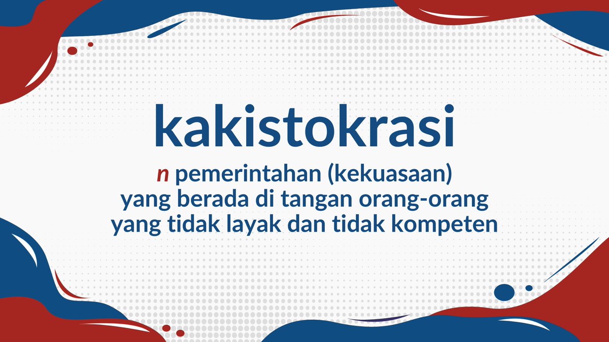 Bagasta8's tweet image. Ini adalah KAKISTOKRASI. Lawan dari Meritokrasi. 

Apa yang bisa diharapkan dari pemerintahan seperti ini? GAK ADA!