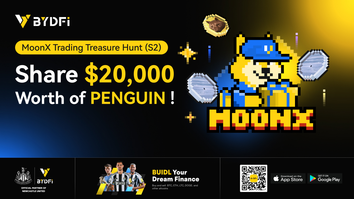 🐧Stop scrolling, start PENGUIN-ing! 💸
We’re dropping $20,000 in $PENGUIN and extra USDT. 
🔸Trade Hot Tokens to share $20,000 Rewards!
🔸Social Task: Follow + RT to grab 5 USDT!
⏰ Jan 27 – Feb 02 . claim your bags. 👇
bydfi.com/en/activities/…
#Giveaway #MoonX  #memecoin