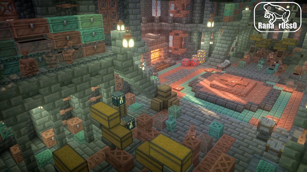 Rana_r0ss0's tweet photo. 銅の倉庫
#Minecraft #Minecraftbuilds https://t.co/Bzo6BlT44c