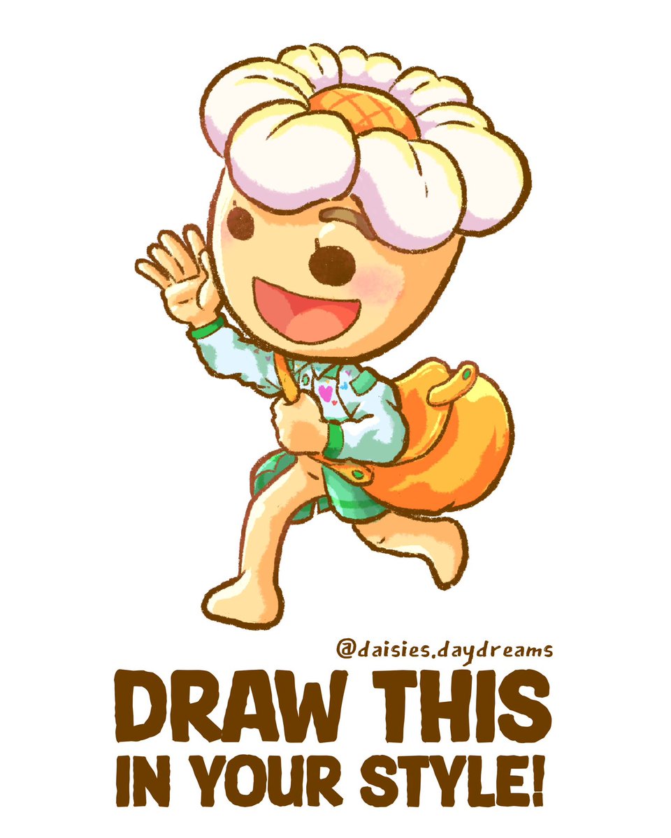 ชวนทุกคนที่อยากวาดแต่ไม่รู้จะวาดอะไรมาทำ #DTIYS ของเจ้า Daisies ครั้งแรกกัน! ✨

How to join:
⭐ วาดความคาแรกเตอร์นี้ใหม่ในสไตล์ของคุณ
⭐ ใช้อะไรวาดก็ได้ ขอแค่สนุกและเป็นตัวคุณ
⭐ โพสต์ แท็ก <a href="/DaisiesDD/">DaisiesDayDreams🌼</a> #DaisiesDayDreams เพื่อที่เราจะได้เห็นผลงานคุณ 🫶🏻