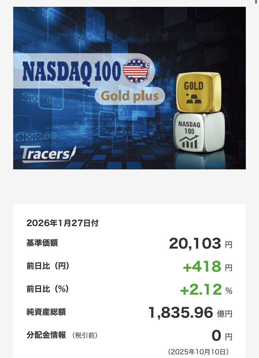 今日のゴルナス NASDAQ100ゴールドプラス 【朝の前日比予想】-0.35 %⏬ ナスダック復活で三日連続続く大きな円高をも進撃の巨人のごとく蹂躙していく‼️  ゴルナスのガチホが現代の最強のソリューションである🎉🚀🌄 【計算式】 NASDAQ100+ドル円+NY金先物+その他調整 ...