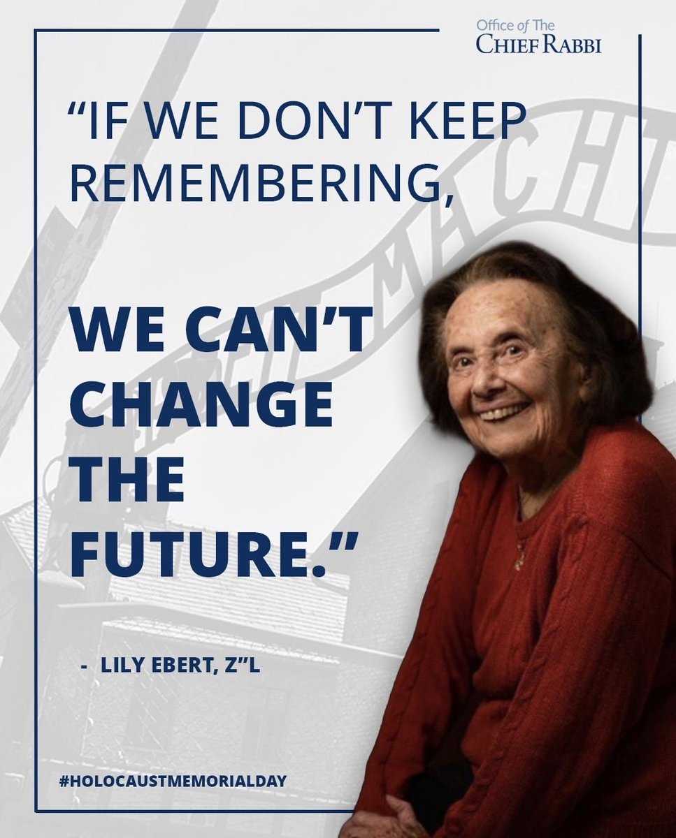 chiefrabbi's tweet image. Never forget!
The words of our survivors will inspire us forever.