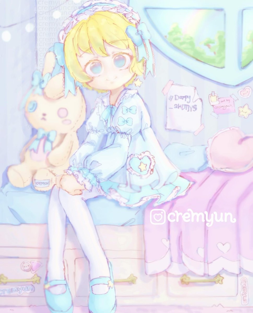 a more recent artwork i did it was for a dtiys on instagram

#cuteart #kawaiiart