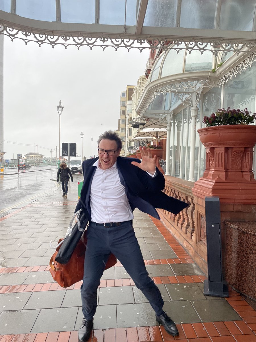 englishuk's tweet photo. Wild and windy #StormChandra morning on the seafront here but there’s a real buzz in the hotel as the first #StudyWorld #Brighton meetings for 20 years are about to start. Hooray! #UKELT https://t.co/h3OAokmNhb