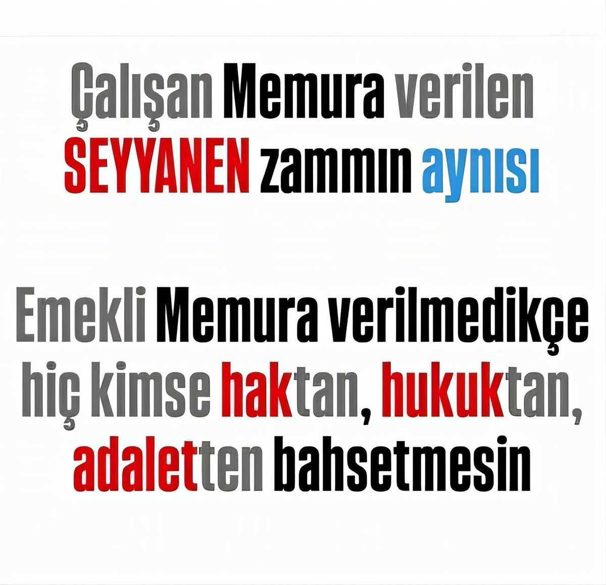 #EmekliMemur
#MemurEmeklisineAdalet